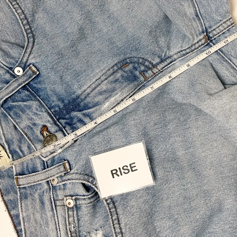Madewell‎ Curvy Low-Slung Straight Jeans 26 light wash 100% cotton crossover